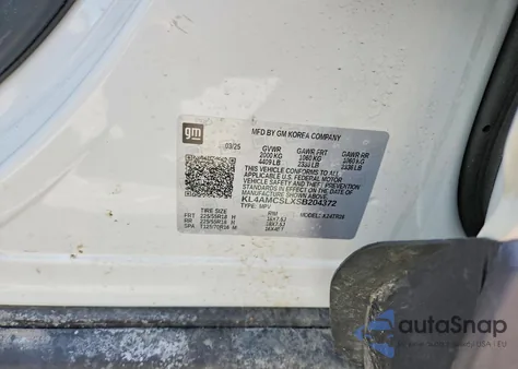 2025 Buick Encore Gx Preferred from USA, damaged, VIN KL4AMCSLXSB204372